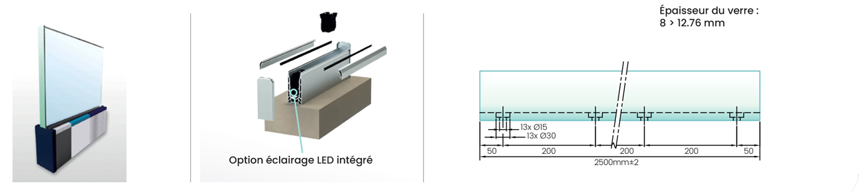 Option éclairage LED intégré